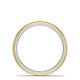 Classic Two-Tone Rounded Wedding Band in High Polish