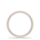 Classic Two-Tone Flat Wedding Band in High Polish