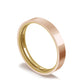Classic Two-Tone Flat Wedding Band in High Polish