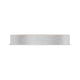 Classic Two-Tone Flat Wedding Band in Brushed Finish