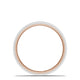 Classic Two-Tone Flat Wedding Band in Brushed Finish