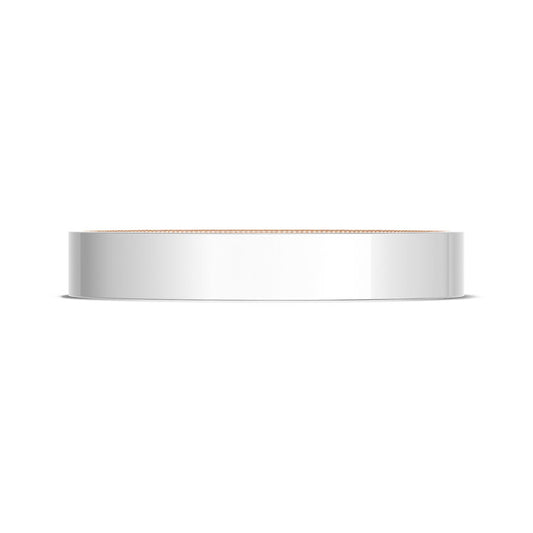 Classic Two-Tone Flat Wedding Band in High Polish