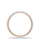 Classic Two-Tone Flat Wedding Band in Satin Finish