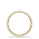 Classic Two-Tone Flat Wedding Band in Brushed Finish