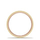 Classic Two-Tone Flat Wedding Band in Brushed Finish