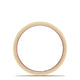 Classic Two-Tone Flat Wedding Band in High Polish