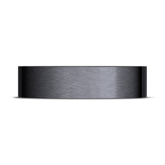 Titanium Two-Tone Flat Wedding Band - 6mm