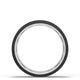 Titanium Two-Tone Flat Wedding Band - 6mm