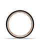 Titanium Two-Tone Round Wedding Band - 6mm