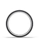 Titanium Two-Tone Flat Wedding Band - 4mm