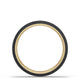 Titanium Two-Tone Flat Wedding Band - 4mm
