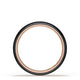 Titanium Two-Tone Round Wedding Band - 4mm