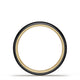 Titanium Two-Tone Round Wedding Band - 4mm