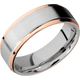 Cobalt Chrome with Satin , Polish Finish and 14K Rose Gold Inlay