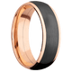 14K Rose Gold with Polish Finish and Zirconium Inlay