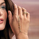 Gold & Rainbow Baguette & Round Bezel Stacked Eternity Ring