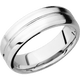 14K White Gold with Polish , Satin Finish