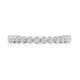 Round Bezel Droplet Wedding Band with Diamond