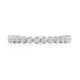 Round Bezel Droplet Wedding Band with Diamond