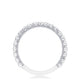 Round Bezel Droplet Wedding Band with Diamond