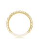 Round Bezel Droplet Wedding Band with Ruby