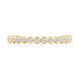 Round Bezel Droplet Wedding Band with Diamond
