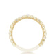 Round Bezel Droplet Wedding Band with Diamond