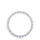Round Bezel Droplet Wedding Band with Diamond