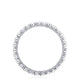 Round Bezel Droplet Wedding Band with Sapphire