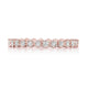 Round Bezel Droplet Wedding Band with Diamond