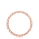 Round Bezel Droplet Wedding Band with Diamond