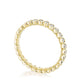 Round Bezel Droplet Wedding Band with Diamond