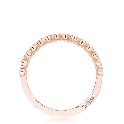 Round Bezel Droplet Wedding Band with Ruby