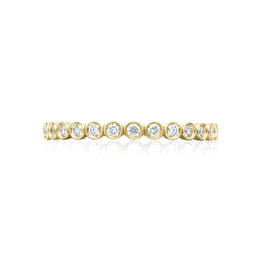 Tacori 18k Yellow Gold Sculpted Crescent Diamond Wedding Band (0.2 CTW)