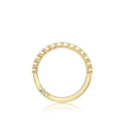 Tacori 18k Yellow Gold Sculpted Crescent Diamond Wedding Band (0.2 CTW)