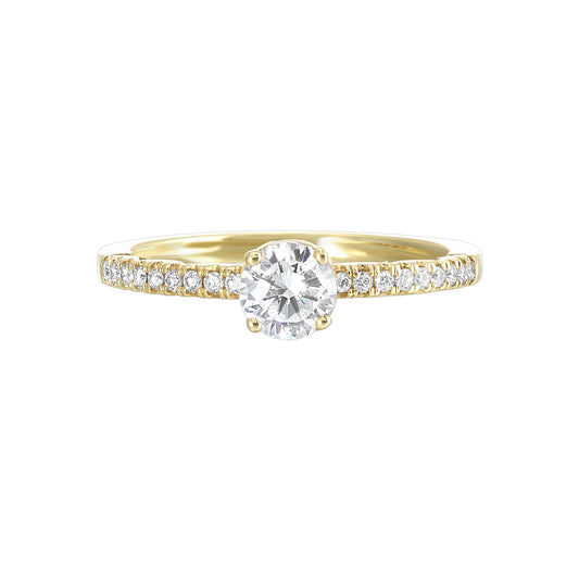 Tacori 14k Yellow Gold Complete Engagement Ring Setting (0.66 CTW)