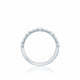 Tacori 18k White Gold Sculpted Crescent Diamond Wedding Band (0.15 CTW)