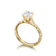 Tacori 18k Yellow Gold Sculpted Crescent Round Diamond Engagement Ring Setting (0.15 CTW)