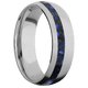 Titanium with Bead , Bead Finish and Blue Tiger Eye Inlay