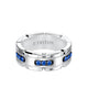 8MM Tungsten Carbide Ring With Stone Satin Center