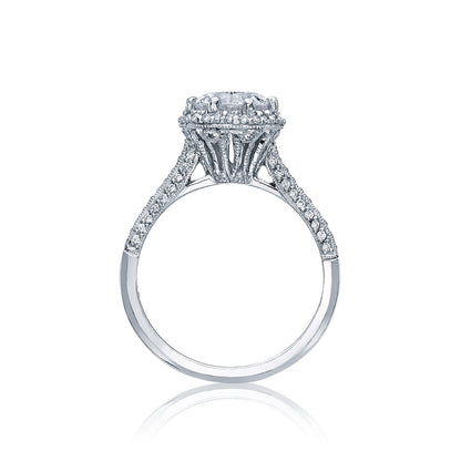 Tacori 18k White Gold Simply Tacori Round Diamond Engagement Ring Setting (0.5 CTW)