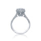 Tacori 18k White Gold Simply Tacori Round Diamond Engagement Ring Setting (0.5 CTW)