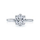 Tacori 18k White Gold Simply Tacori Round Diamond Engagement Ring Setting (0.06 CTW)