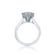 Tacori 18k White Gold Simply Tacori Round Diamond Engagement Ring Setting (0.06 CTW)
