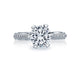 Tacori 18k White Gold Simply Tacori Round Diamond Engagement Ring Setting (0.17 CTW)