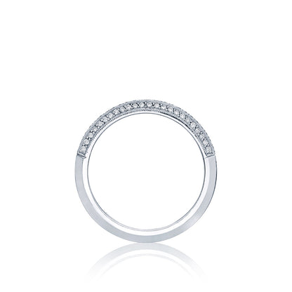 Tacori 18k White Gold Simply Tacori Diamond Wedding Band (0.18 CTW)