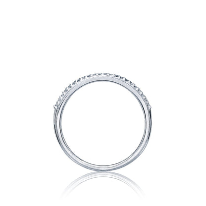 Tacori 18k White Gold Simply Tacori Diamond Wedding Band (0.09 CTW)