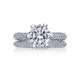 Tacori 18k White Gold Simply Tacori Diamond Wedding Band (0.09 CTW)