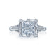 Tacori 18k White Gold Simply Tacori Princess Diamond Engagement Ring Setting (0.68CTW)
