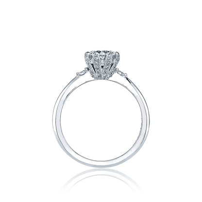 Tacori 18k White Gold Simply Tacori Round Diamond Engagement Ring Setting (0.16 CTW)